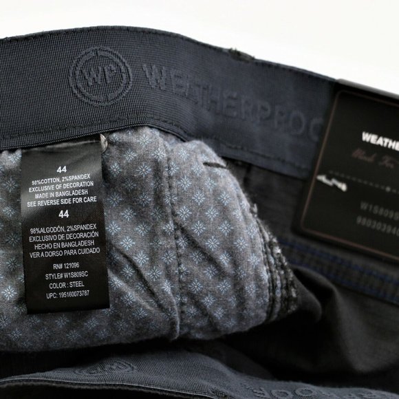 New Weatherproof Men's Ripstop Utility Shorts Size 44 10" Inseam Grey Steel WP - Picture 4 of 12